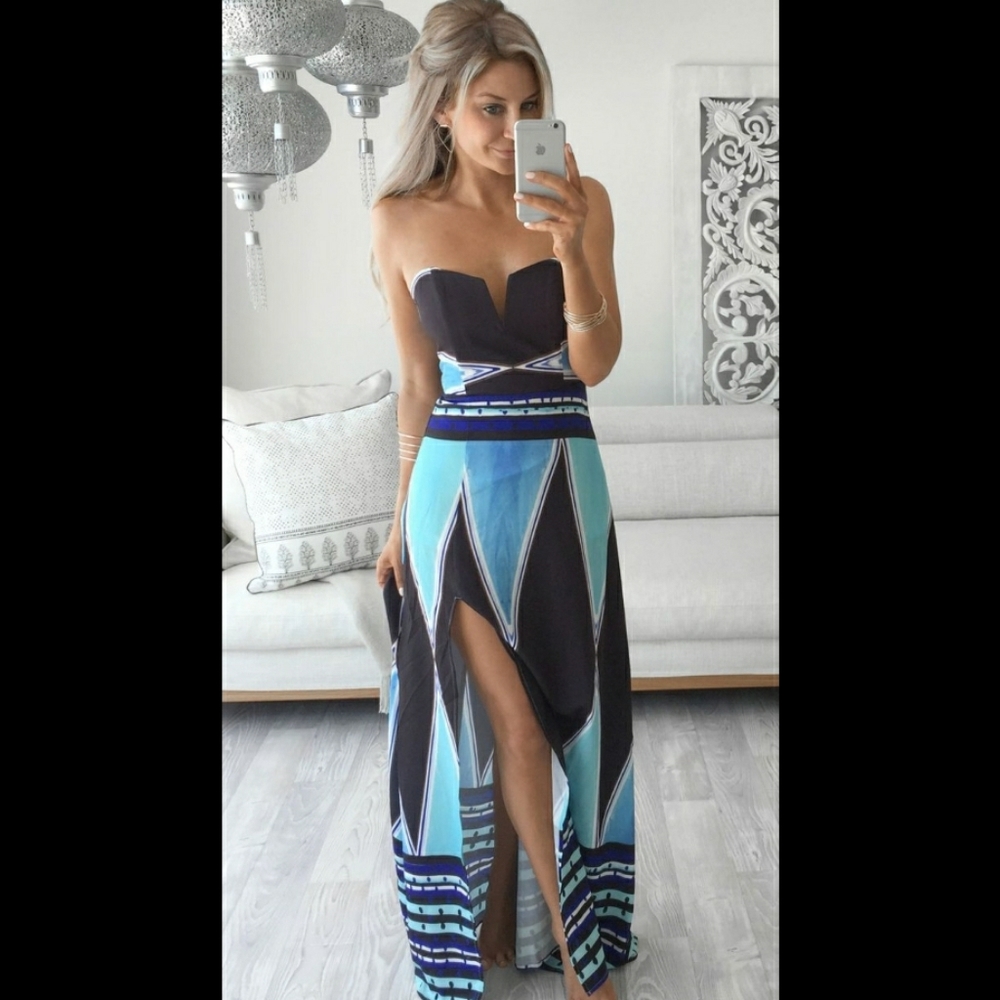 Miss Holly The Label Strapless Fiesta Dress